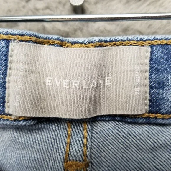 Everlane Jeans Womens 28 Medium Wash Stretch Mid Rise Skinny Leg *Read* - Picture 6 of 15